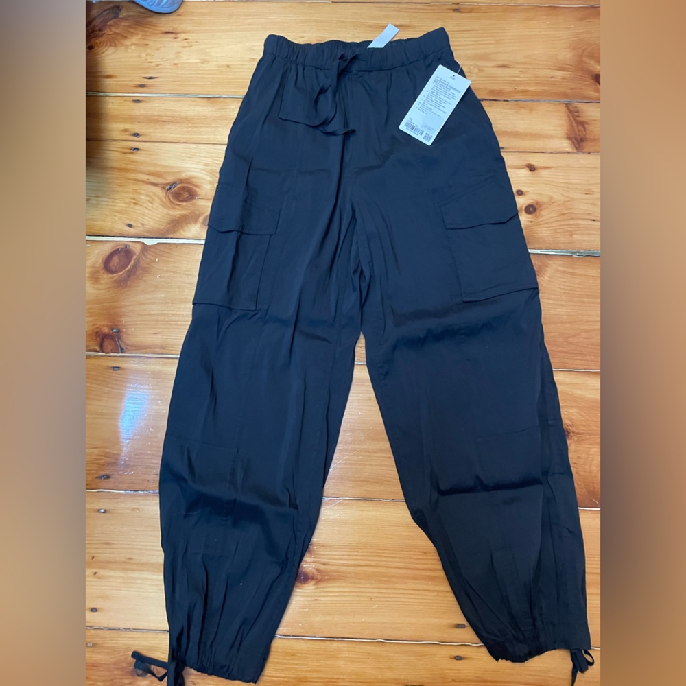 Lululemon Black Track Pants with Tapered Jogger Style
